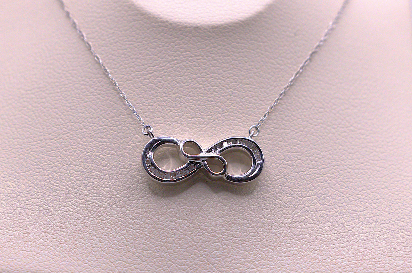 10KT Diamond Infinity Necklace