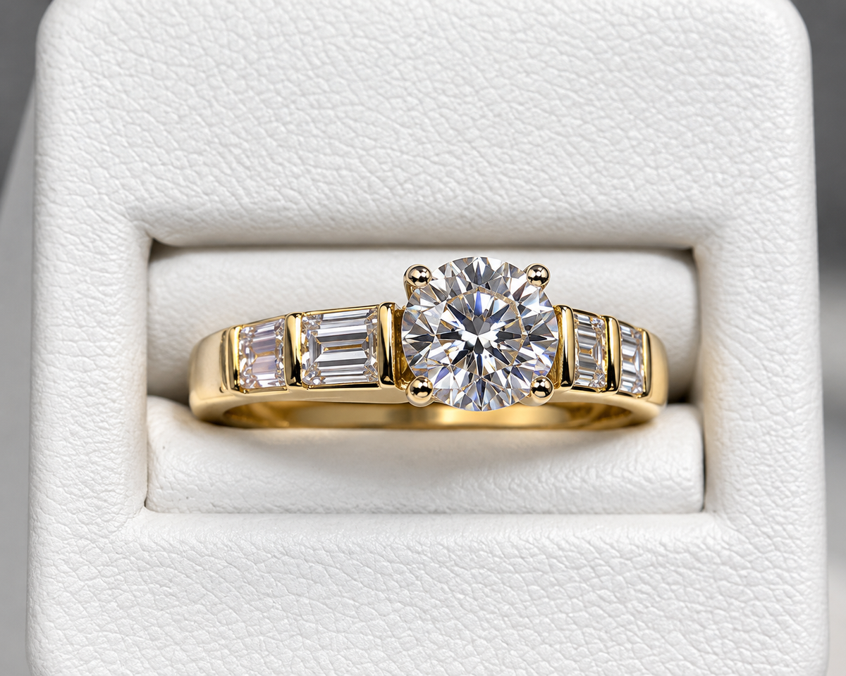 Natural Diamond 18k Ring