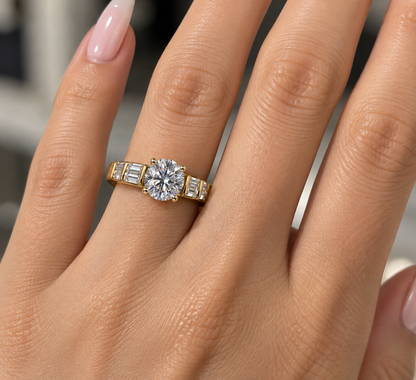Natural Diamond 18k Ring