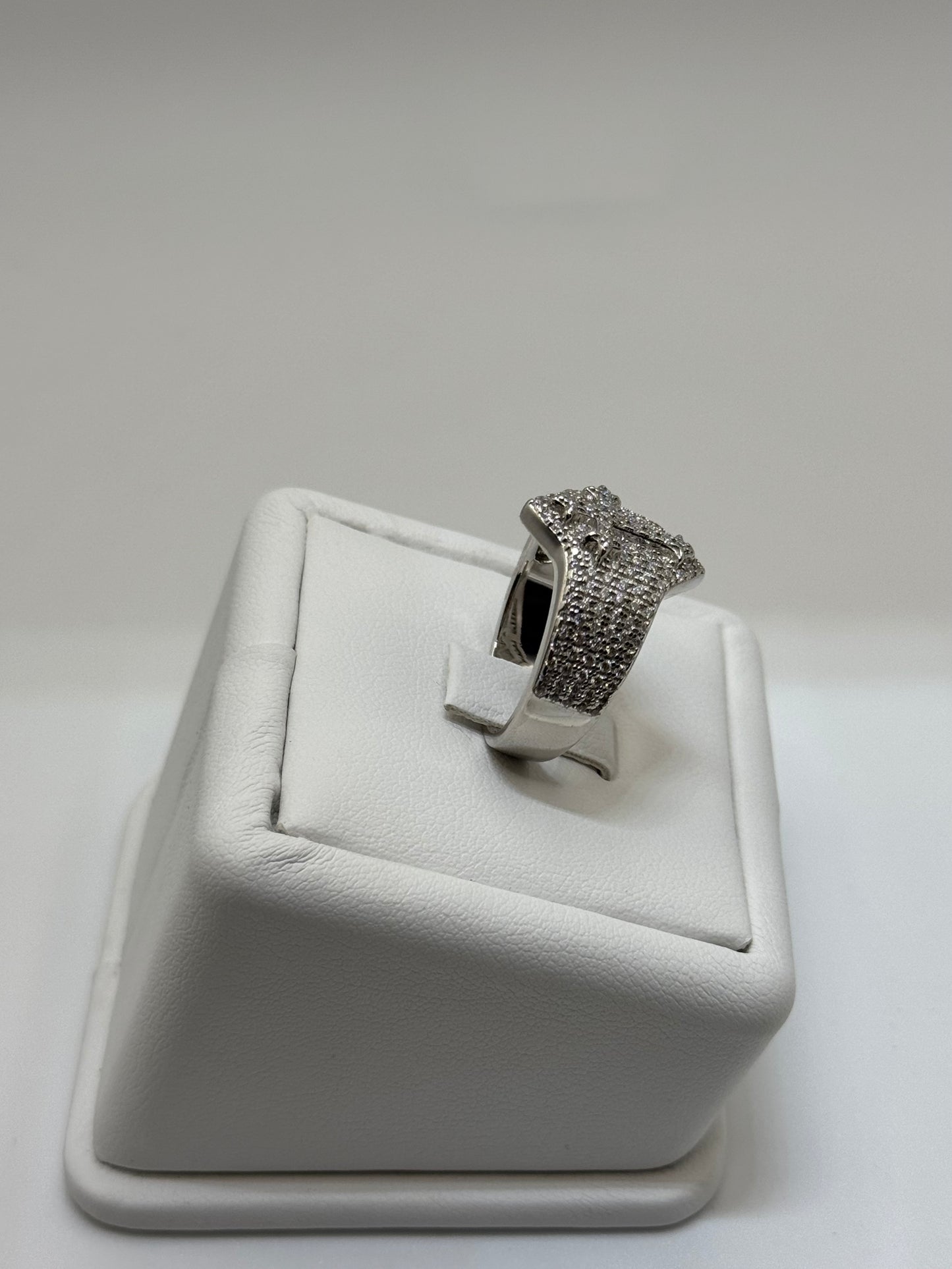 Iced out Cross Ring