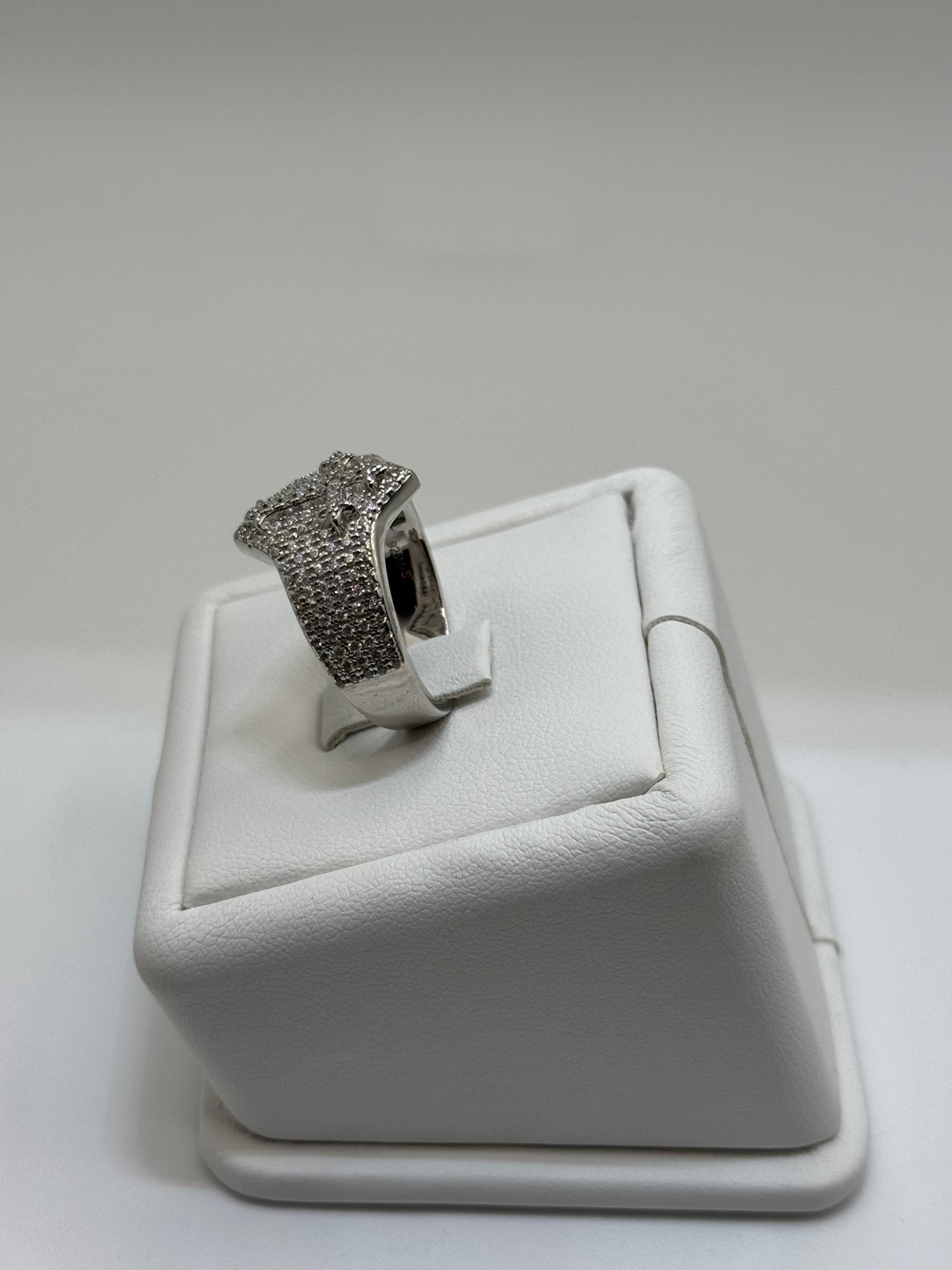 Iced out Cross Ring
