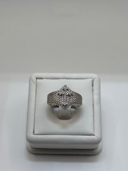 Iced out Cross Ring