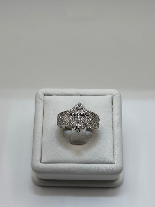 Iced out Cross Ring
