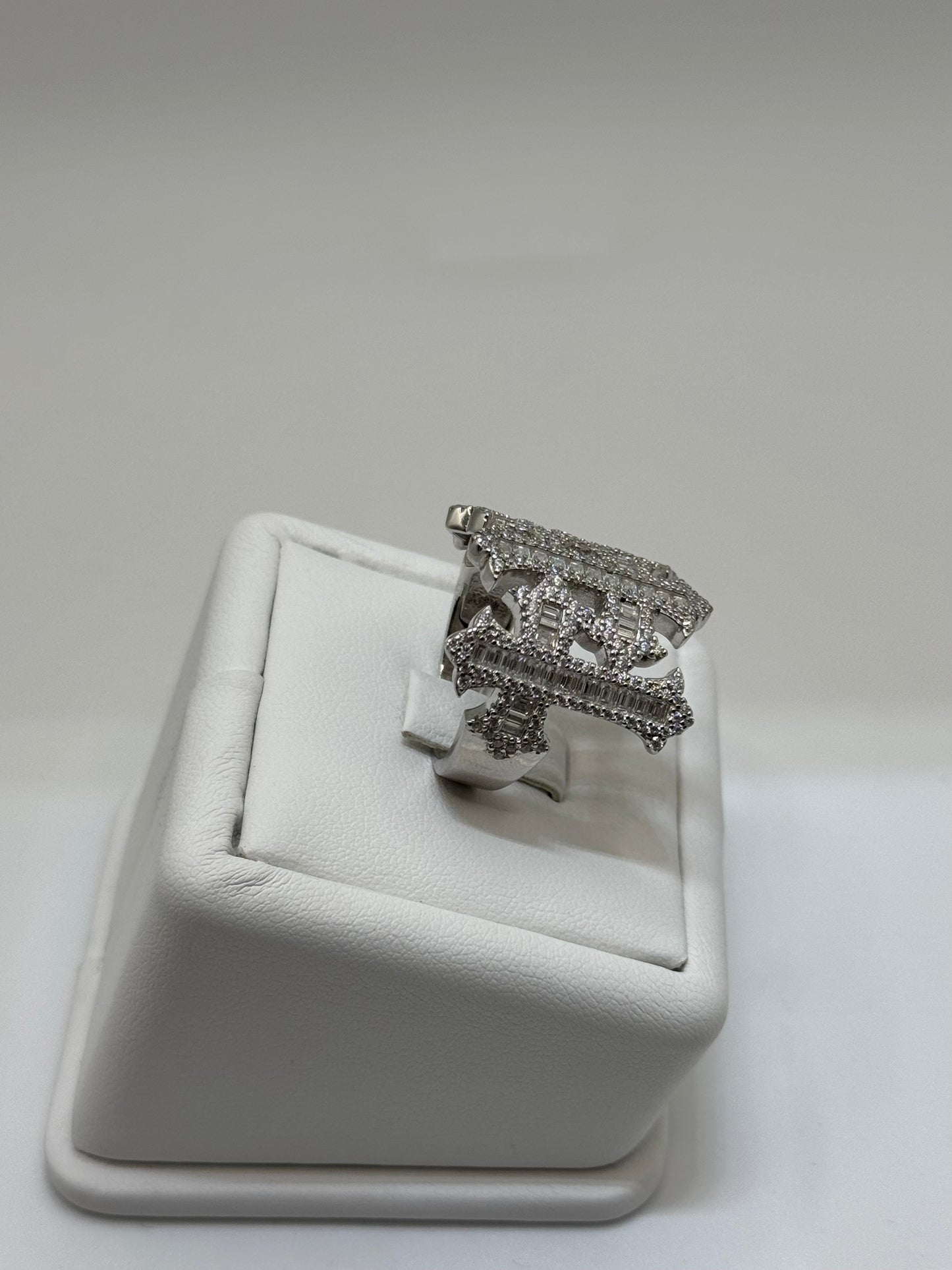 Iced Out 3 Cross Ring
