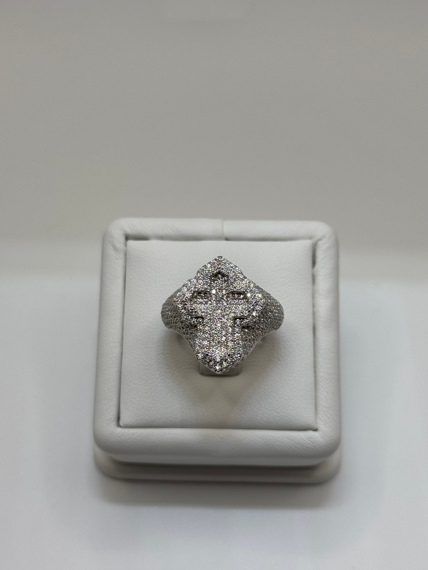 Iced Out Cross Ring