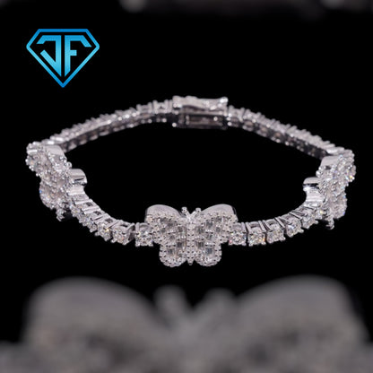 Baguette Butterfly Diamond Bracelet