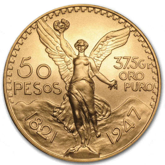 1947 Mexican Gold 50 Peso