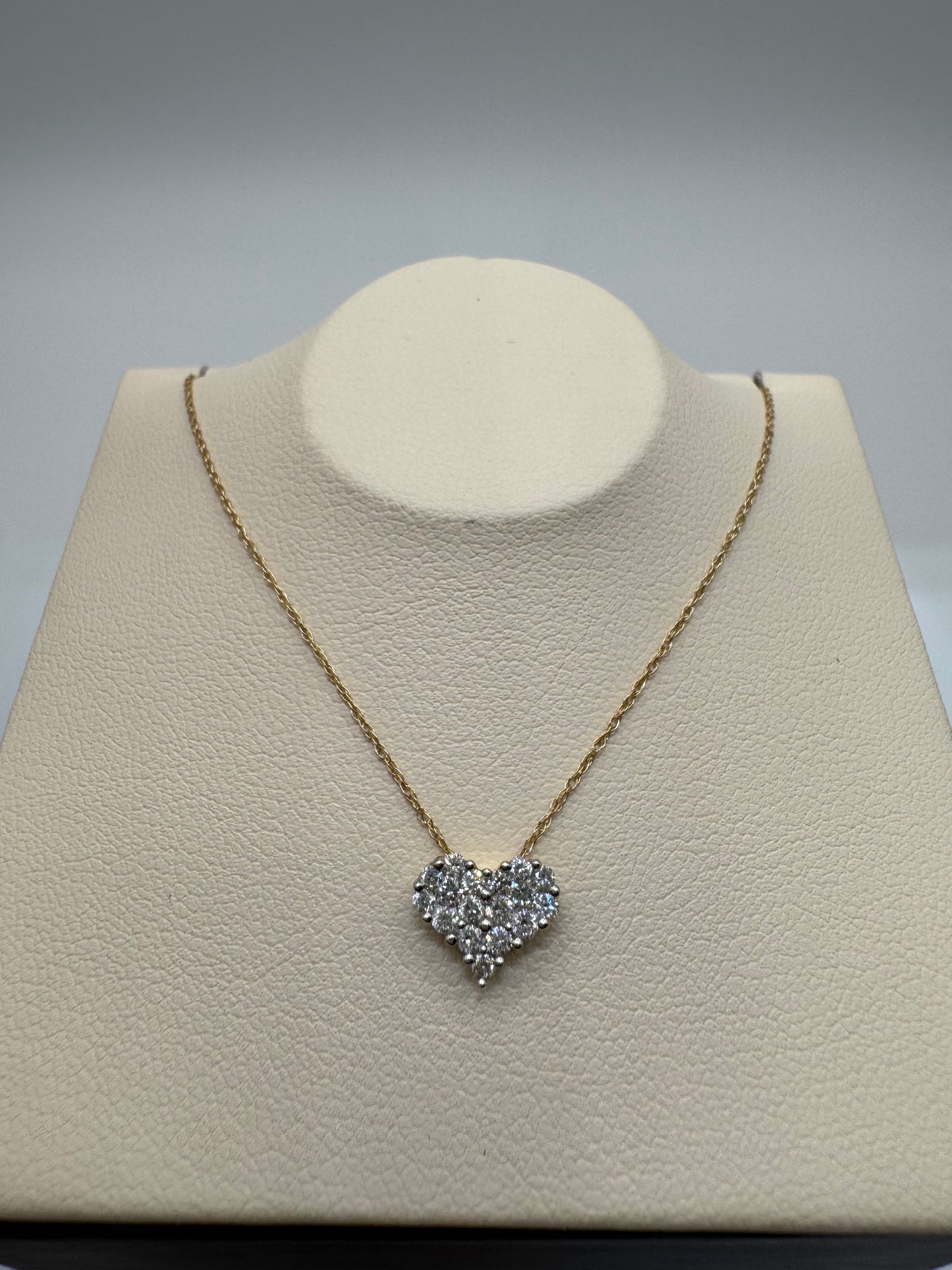 14KT Diamond Heart Necklace
