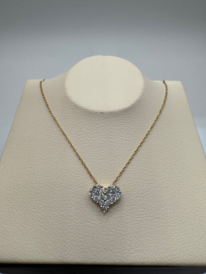 14KT Diamond Heart Necklace