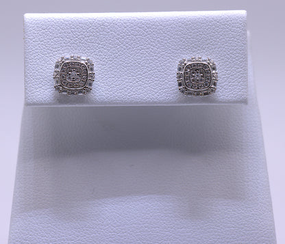 Silver Earrings W/Vvs Stones