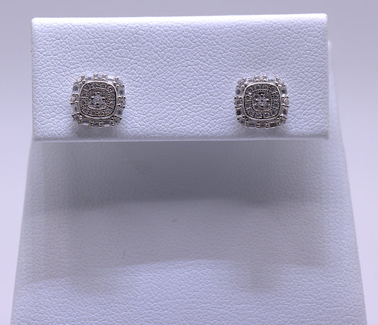 Silver Earrings W/Vvs Stones