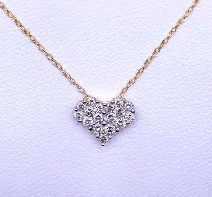 14KT Diamond Heart Necklace