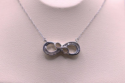 10KT Diamond Infinity Necklace