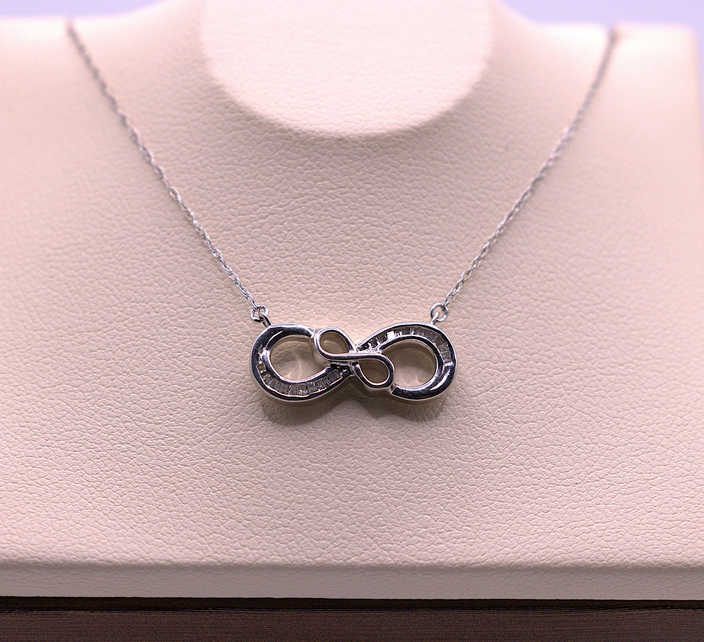 10KT Diamond Infinity Necklace