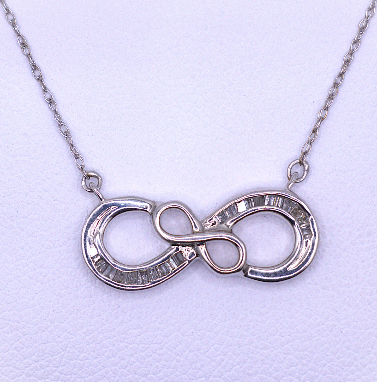10KT Diamond Infinity Necklace